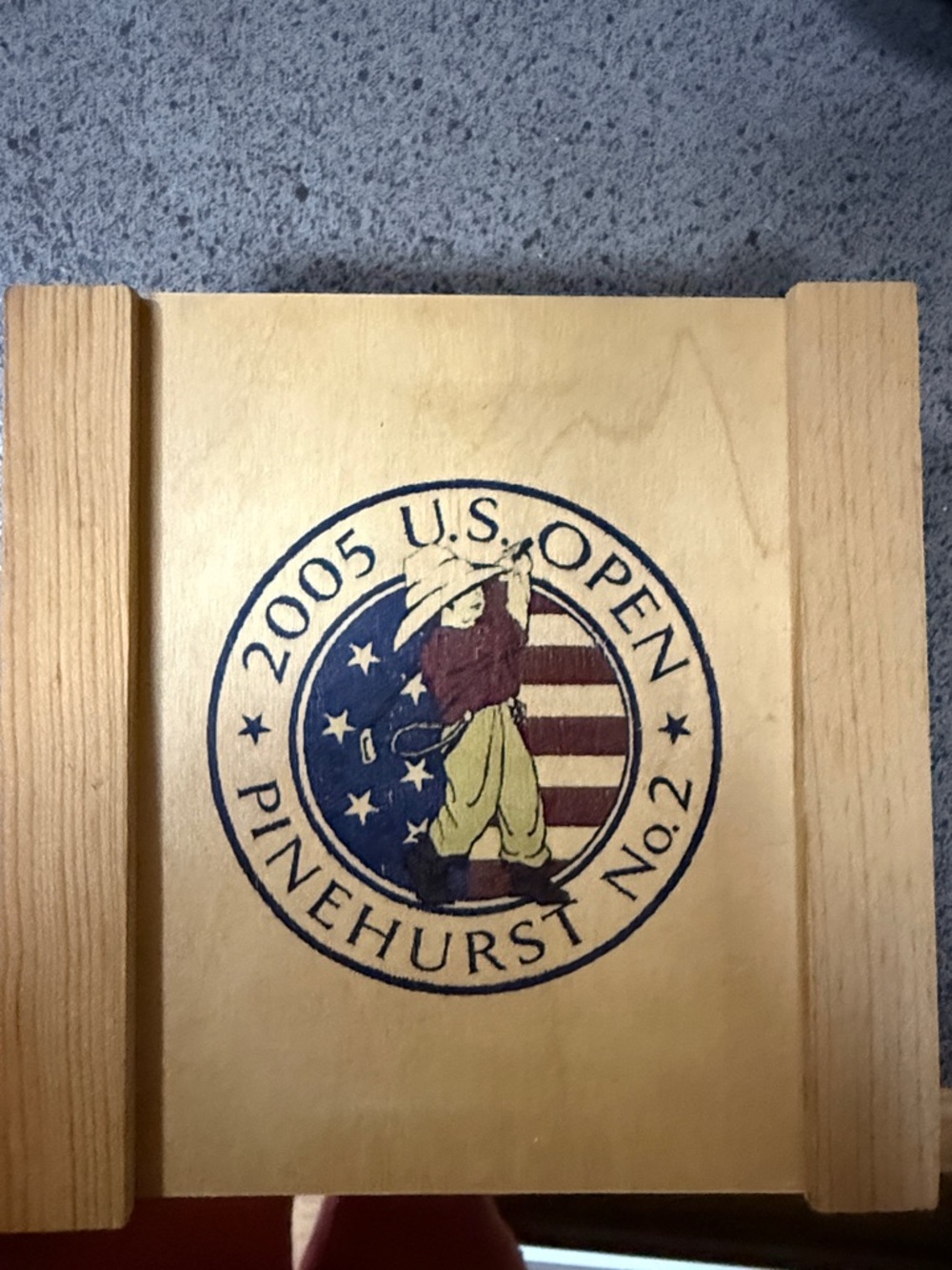 Pinehurst U.S. Open 2005 Wooden Trivet - Natural Wood